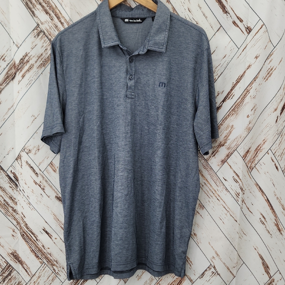 Travis Mathew Charcoal Polo Shirt